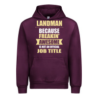 Mauve Wine landman because freakin' awesome isn't a job title Urban Hoodie - artisFamous
