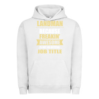 Pigment Lunar Rock landman because freakin' awesome isn't a job title Urban Hoodie - artisFamous