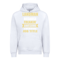 White landman because freakin' awesome isn't a job title Urban Hoodie - artisFamous