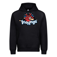 Black The Icehogs, Rockford Urban Hoodie - artisFamous