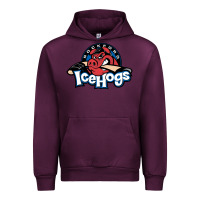 Mauve Wine The Icehogs, Rockford Urban Hoodie - artisFamous