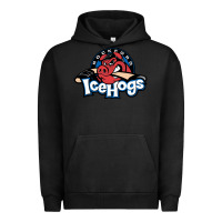 Pigment Black The Icehogs, Rockford Urban Hoodie - artisFamous