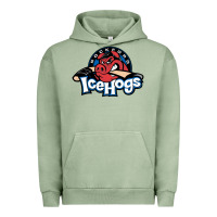 Pigment Oil Green The Icehogs, Rockford Urban Hoodie - artisFamous