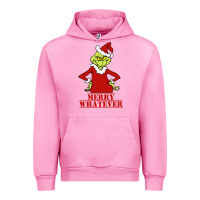 Fuchsia Pink Merry Whatever Grinch Urban Hoodie - artisFamous