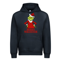 Navy Merry Whatever Grinch Urban Hoodie - artisFamous