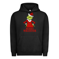 Pigment Black Merry Whatever Grinch Urban Hoodie - artisFamous