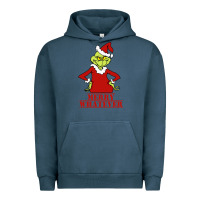 Pigment Midnight Navy Merry Whatever Grinch Urban Hoodie - artisFamous