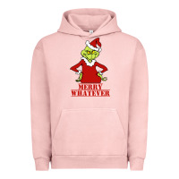 Pigment Salmon Merry Whatever Grinch Urban Hoodie - artisFamous