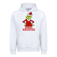 White Merry Whatever Grinch Urban Hoodie - artisFamous
