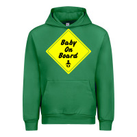 Emerald baby on board Urban Hoodie - artisFamous