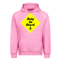 Fuchsia Pink baby on board Urban Hoodie - artisFamous