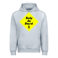 Heather Grey baby on board Urban Hoodie - artisFamous