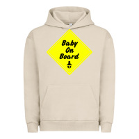 Pigment French Oak baby on board Urban Hoodie - artisFamous