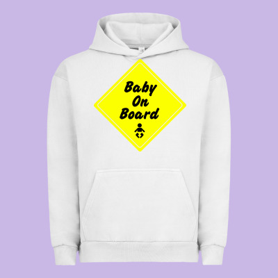 Baby On Board Urban Hoodie Designed By Artisfamous