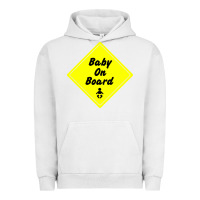 Pigment Lunar Rock baby on board Urban Hoodie - artisFamous