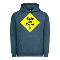 Pigment Midnight Navy baby on board Urban Hoodie - artisFamous