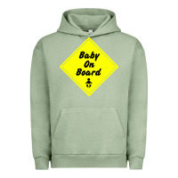 Pigment Oil Green baby on board Urban Hoodie - artisFamous