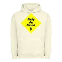 Pigment Pistachio baby on board Urban Hoodie - artisFamous