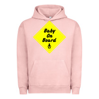 Pigment Salmon baby on board Urban Hoodie - artisFamous