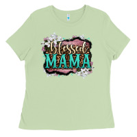 Matcha blessed mama Ladies Tee - OliviaCreatesArt
