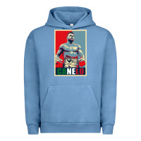 Pigment Pebble Blue canelo alvarez mexican boxing Urban Hoodie - artisFamous