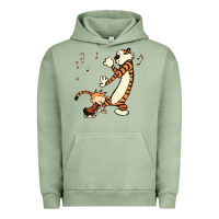 Pigment Oil Green calvin dance party Urban Hoodie - artisFamous