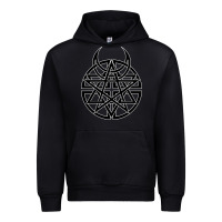 Black disturbed 1 Urban Hoodie - artisFamous