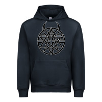 Navy disturbed 1 Urban Hoodie - artisFamous