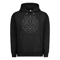 Pigment Black disturbed 1 Urban Hoodie - artisFamous