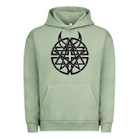 Pigment Oil Green disturbed 1 Urban Hoodie - artisFamous