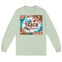 Matcha coffee teach repeat tumbler Long Sleeve Tee - BundleAndBundleShop