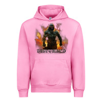 Fuchsia Pink disturbed 8 Urban Hoodie - artisFamous