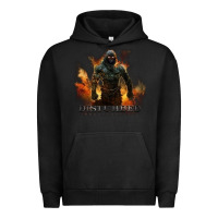 Pigment Black disturbed 8 Urban Hoodie - artisFamous