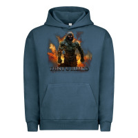 Pigment Midnight Navy disturbed 8 Urban Hoodie - artisFamous