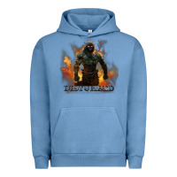 Pigment Pebble Blue disturbed 8 Urban Hoodie - artisFamous