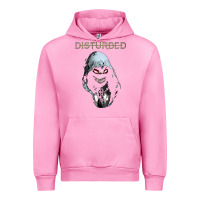 Fuchsia Pink disturbed 10 Urban Hoodie - artisFamous