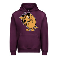 Mauve Wine smile mumbly muttley dog Urban Hoodie - artisFamous