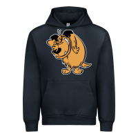 Navy smile mumbly muttley dog Urban Hoodie - artisFamous