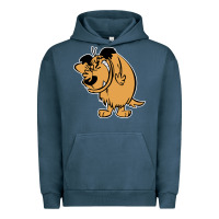 Pigment Midnight Navy smile mumbly muttley dog Urban Hoodie - artisFamous