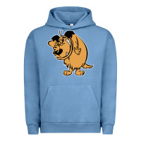 Pigment Pebble Blue smile mumbly muttley dog Urban Hoodie - artisFamous