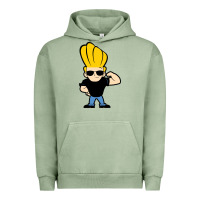 Pigment Oil Green johnny bravo chibi Urban Hoodie - artisFamous
