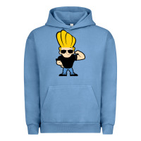 Pigment Pebble Blue johnny bravo chibi Urban Hoodie - artisFamous