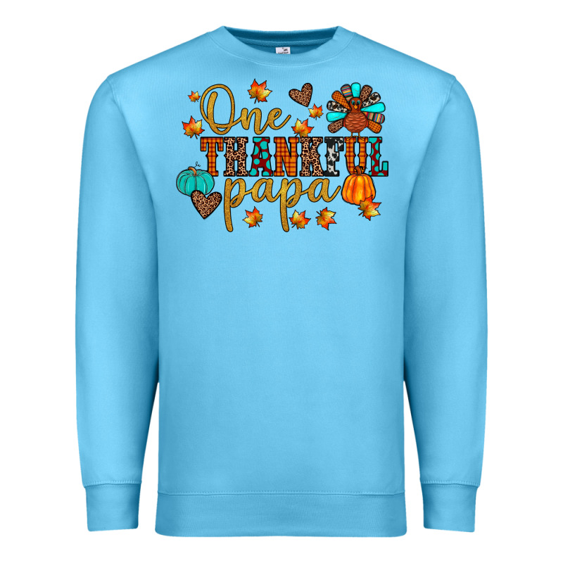 One Thankful Papa Premium Sweatshirt by JahusDesignShop | Teevron