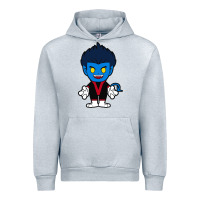 Heather Grey nightcrawler chibi Urban Hoodie - artisFamous