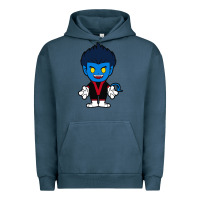 Pigment Midnight Navy nightcrawler chibi Urban Hoodie - artisFamous