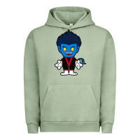 Pigment Oil Green nightcrawler chibi Urban Hoodie - artisFamous