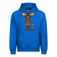 Cobalt rocky and bullwinkle Urban Hoodie - artisFamous