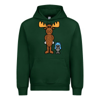 Forest Green rocky and bullwinkle Urban Hoodie - artisFamous