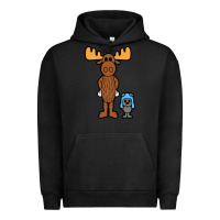 Pigment Black rocky and bullwinkle Urban Hoodie - artisFamous