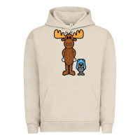 Pigment French Oak rocky and bullwinkle Urban Hoodie - artisFamous
